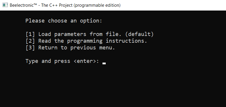 The C++ Project (programmable)