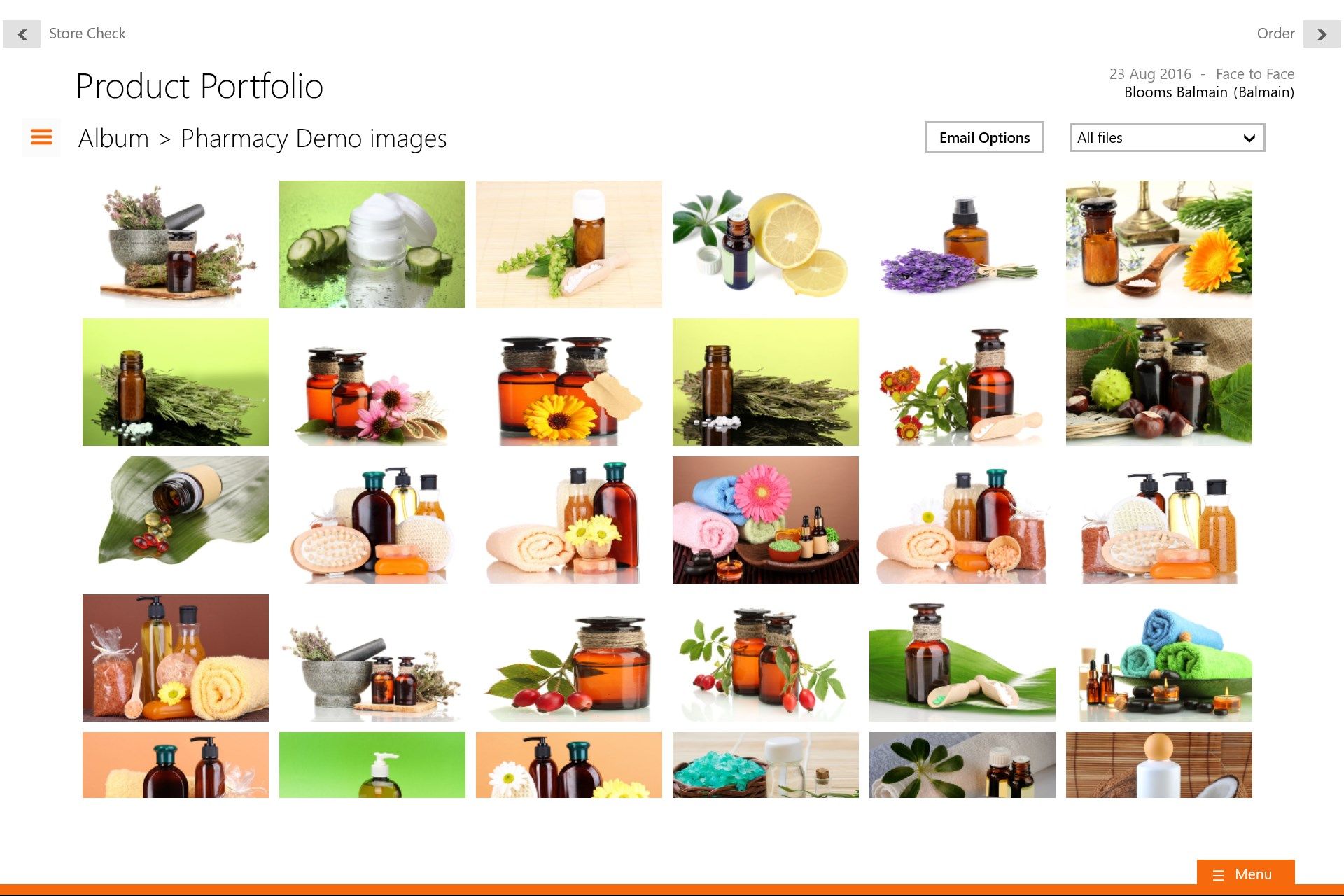 Showing off your products is easy with Perenso