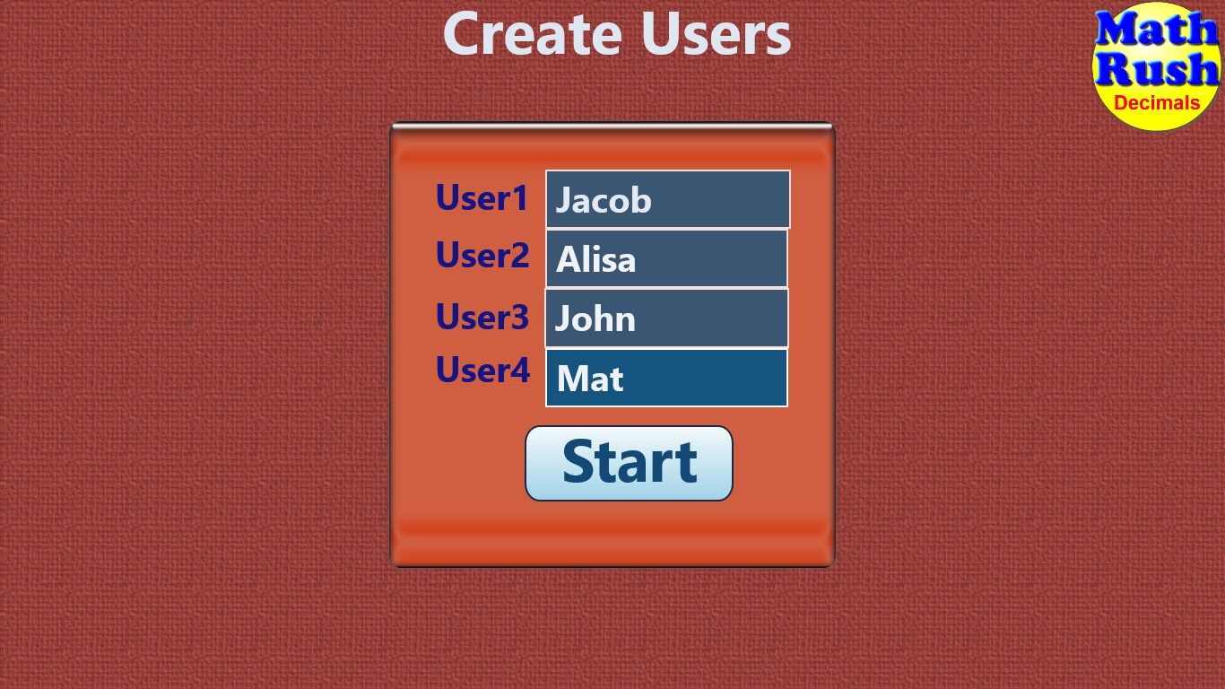 Create up to 4 User
