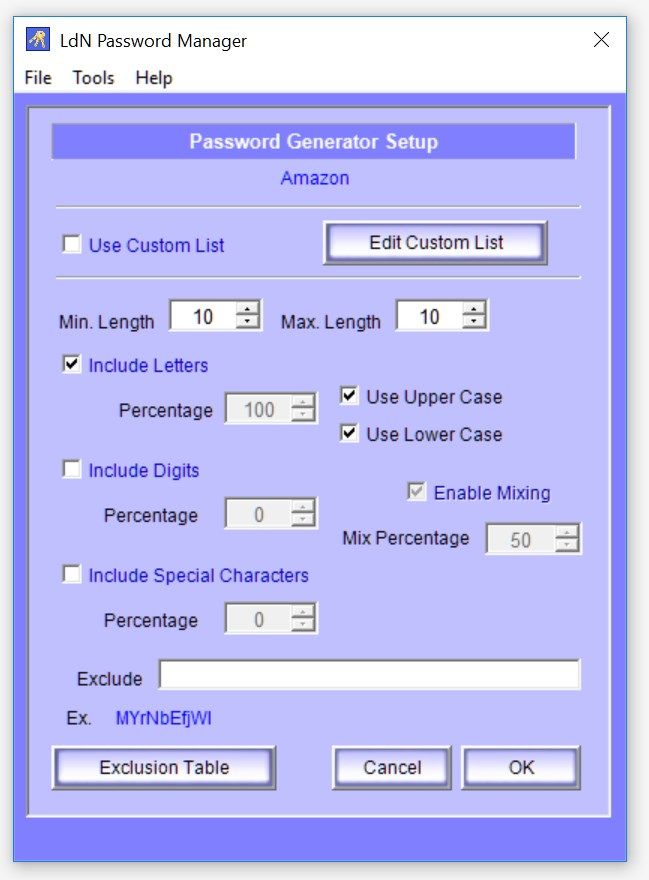 Password Generator Setup