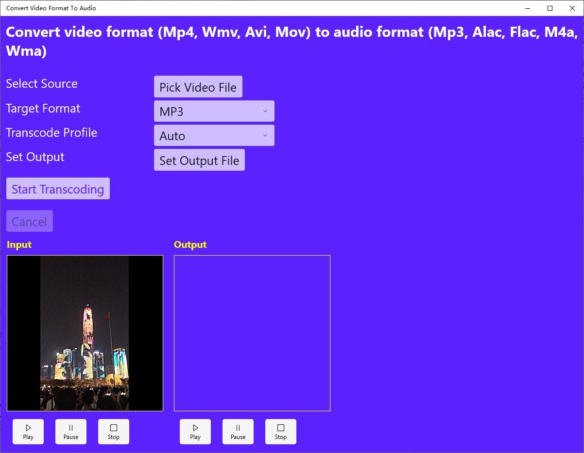 Convert Video Format To Audio-Mp4 To Mp3