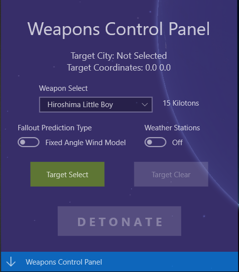 ATP-45 Weapons Control Panel