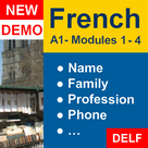 Learn French: Interactive Course - A1 (Beginner): "First Meeting" - DEMO - Offline.