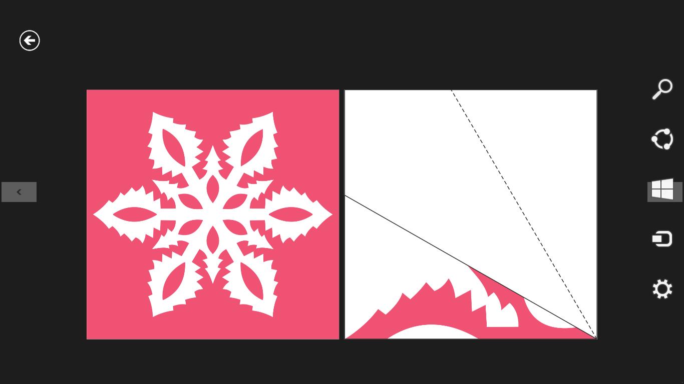 Snowflake for cut