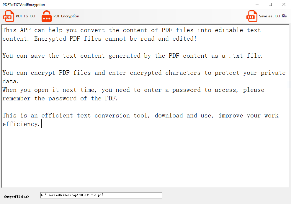 PDF To Text And Encryption