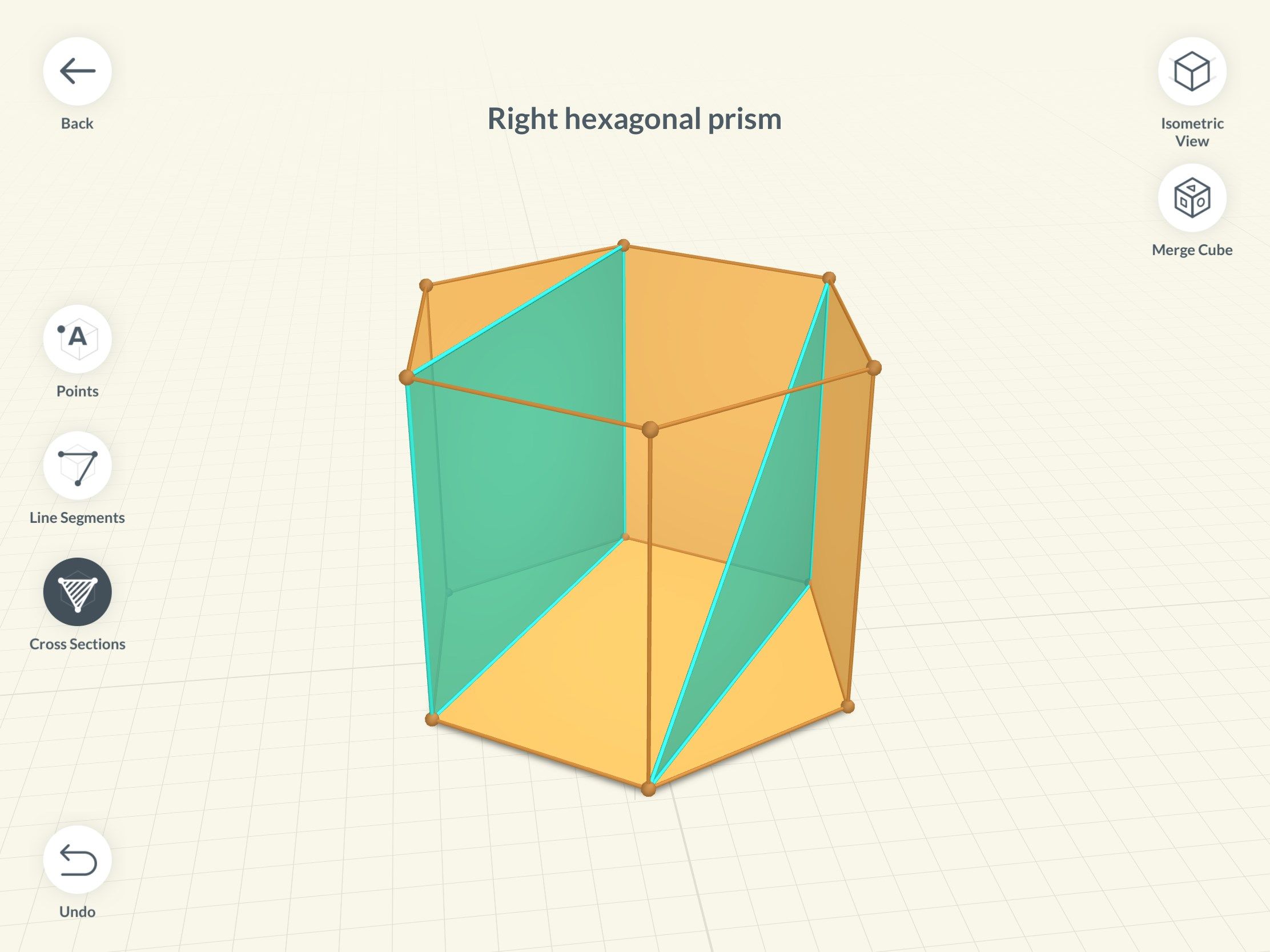 Construct cross-sections and 2D shapes within a solid