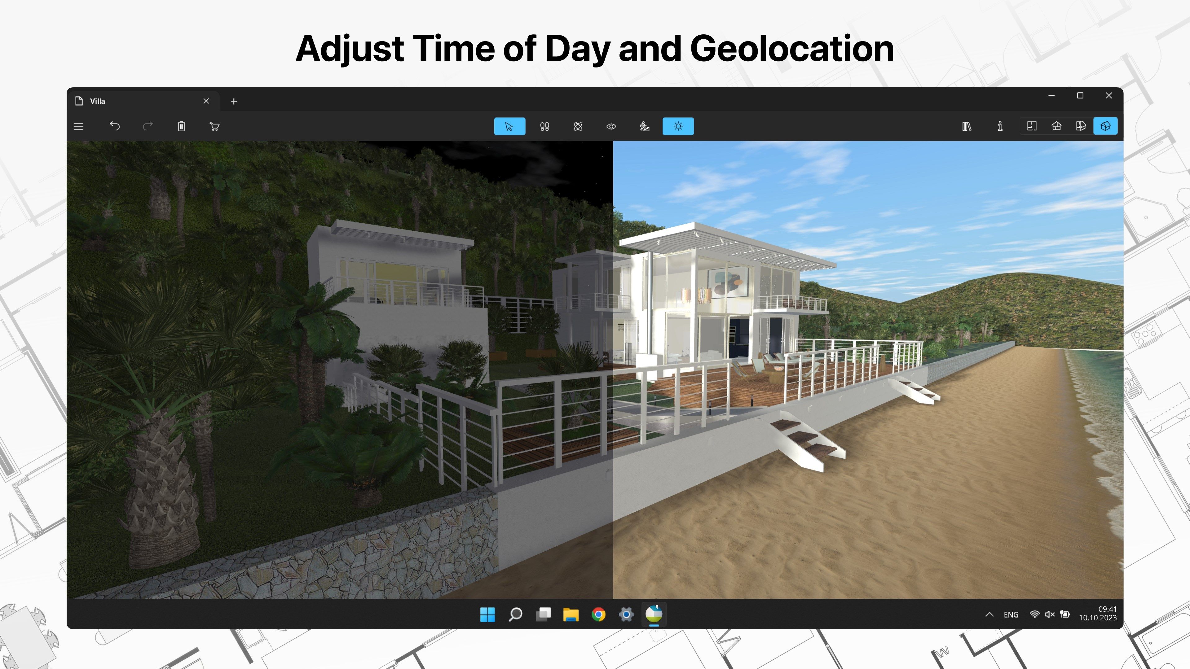 Adjust Time of Day and Geolocation