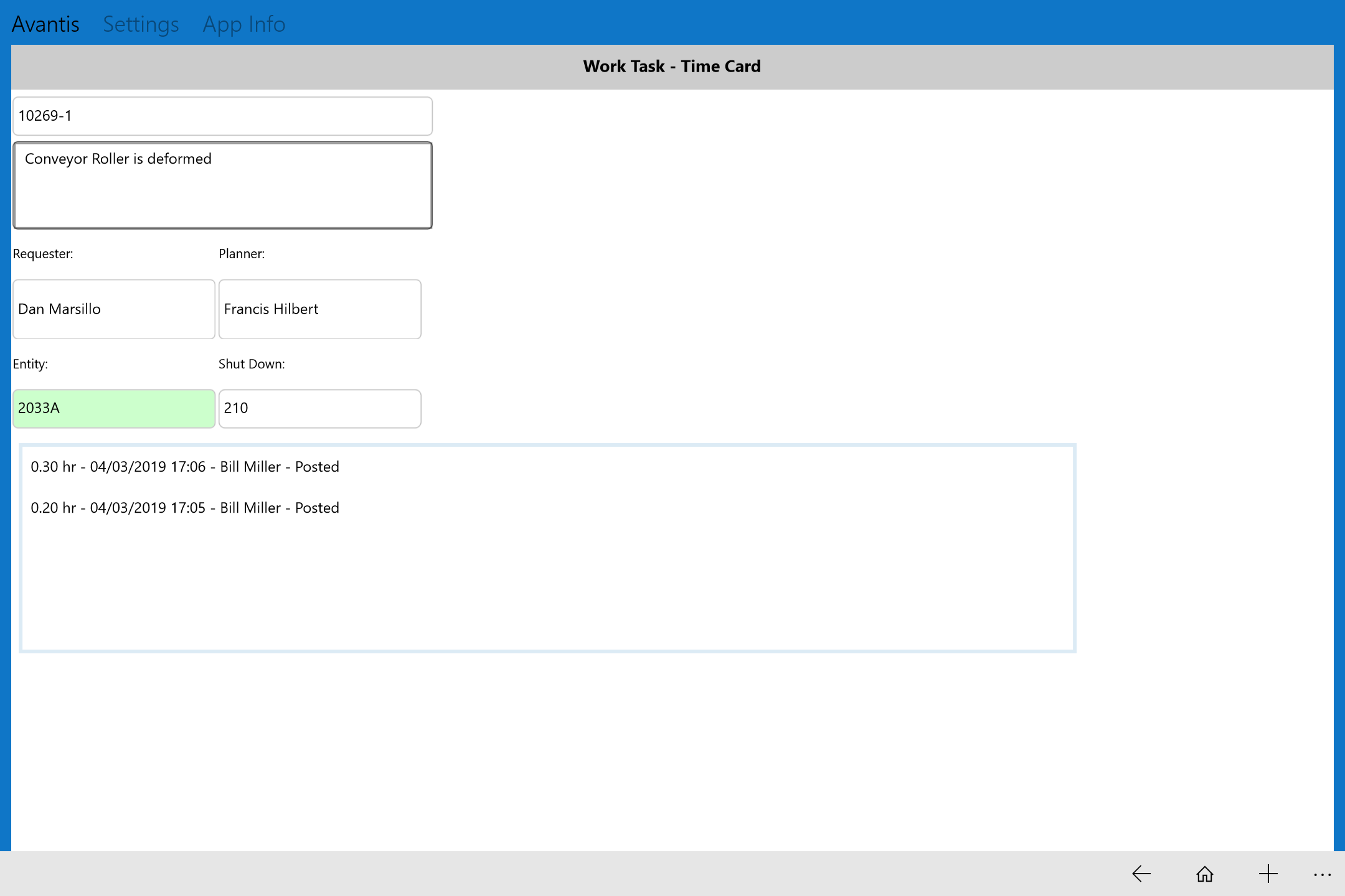 AVEVA Mobile Maintenance V9.1