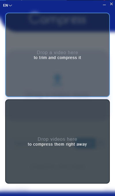 Option to trim the video before compress it