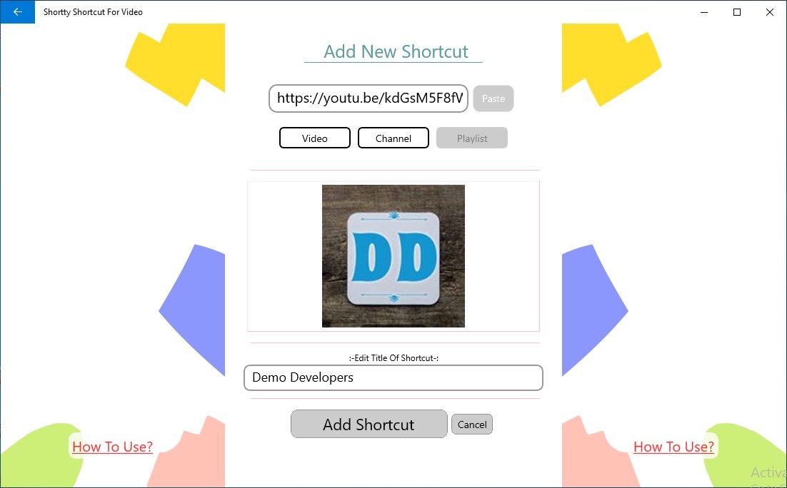 Shortty Shortcut For yt Channel
