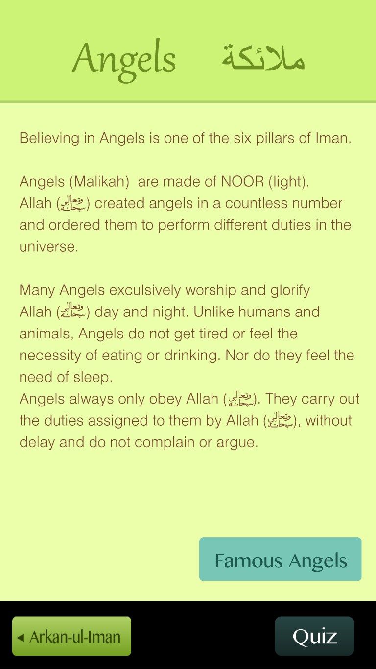 Description of Angels