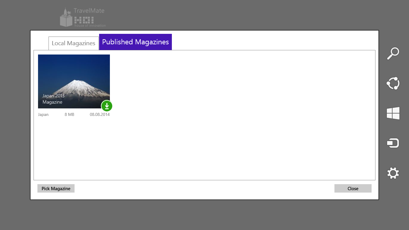 list of available downloadable magazines