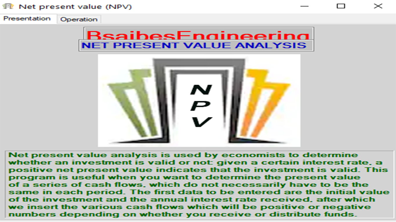 NET PRESENT VALUE, UNEVEN CASH FLOWS (NPV)