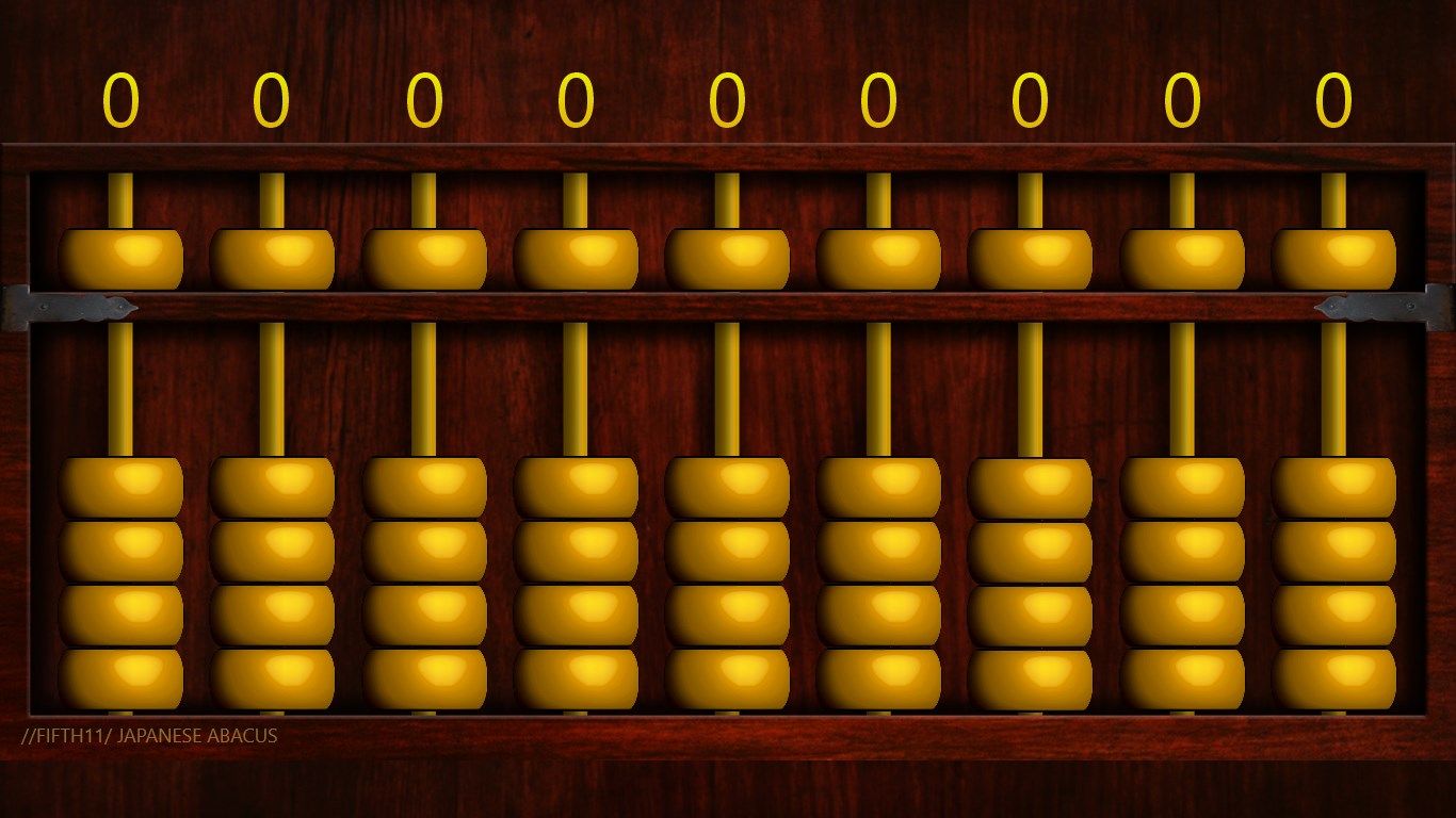 Japanese Abacus (Can change between Japanese and Chinese abacus)