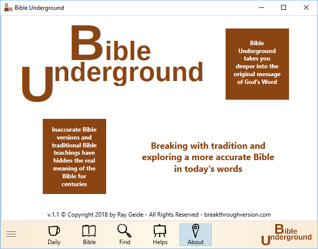 About Bible Underground