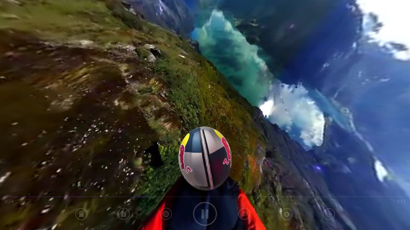 Watch a skydive by controlling the video camera.
