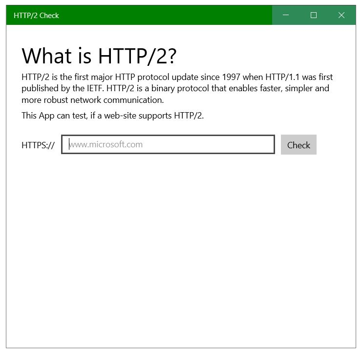 HTTP/2 Check
