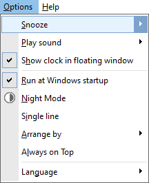 Alarm Clock Options