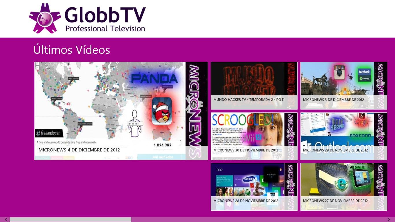 Los últimos vídeos de GlobbTV de un vistazo.