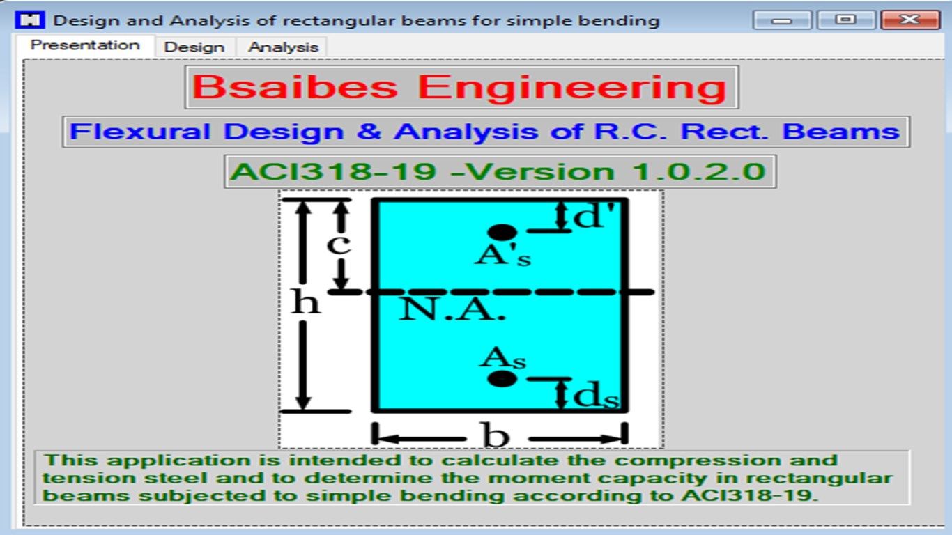 Flexural Design & Analysis of Rectangular Beams (ACI318-14)