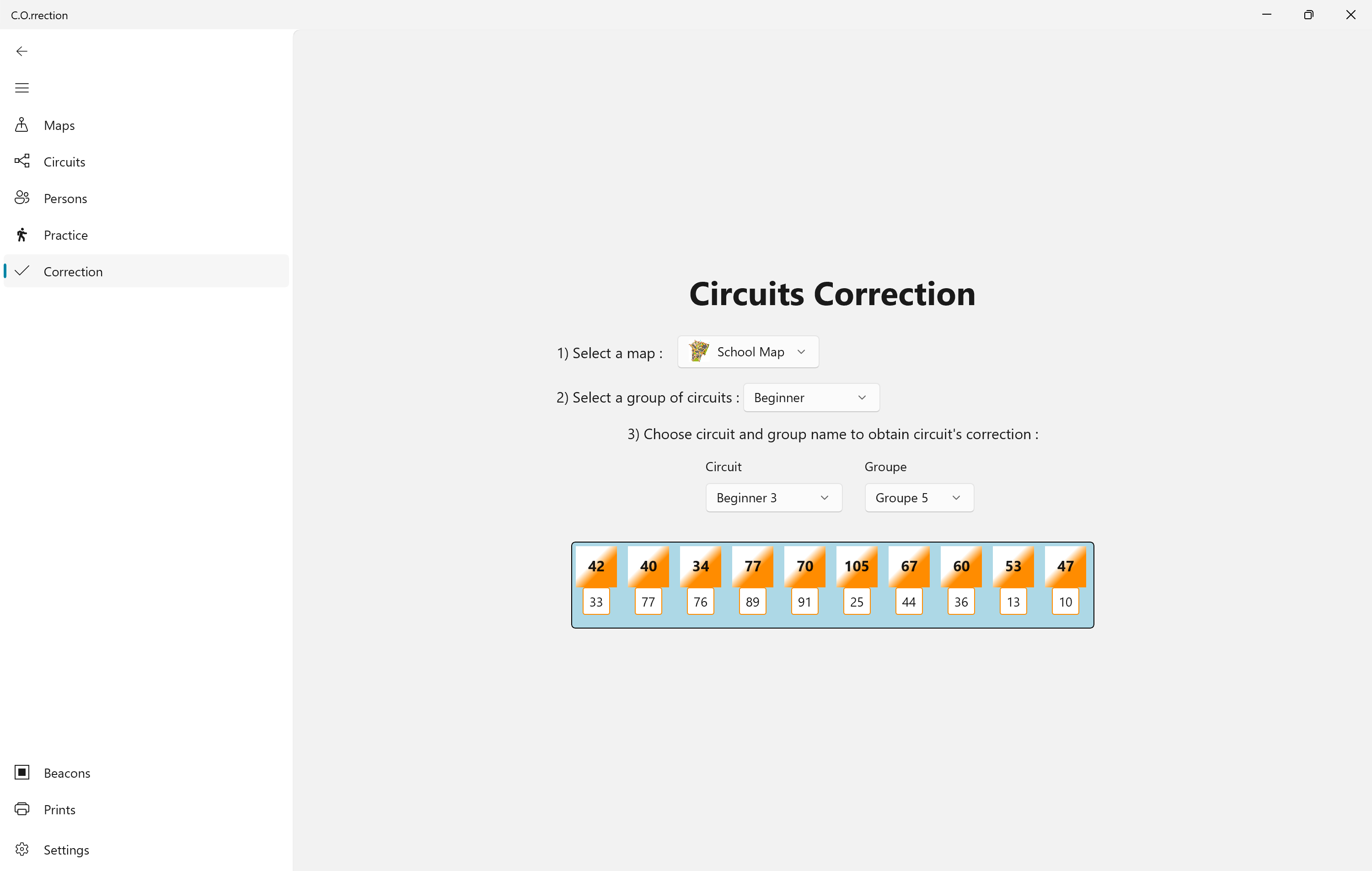 Circuits correction