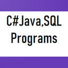 Learn C#,Java,SQL Programs and Tutorials