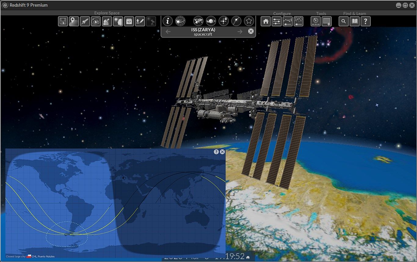Real-time tracking of satellites and space probes