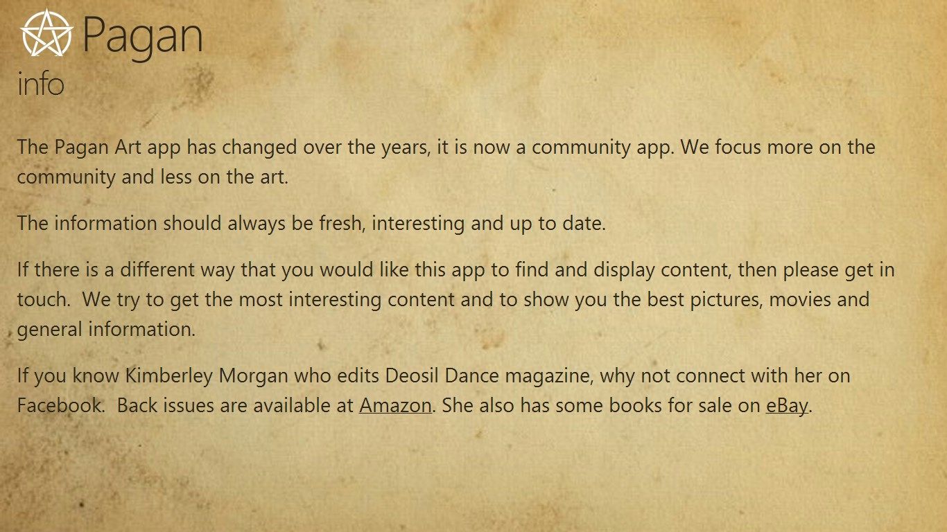 Intro: About the Pagan app.