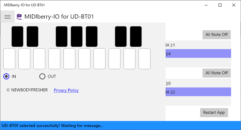MIDIberry-IO for UD-BT01