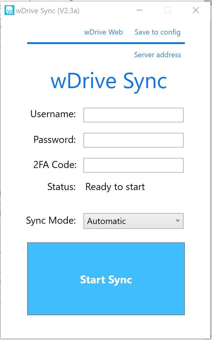 wDrive Sync