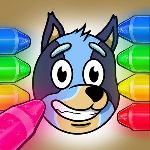 Bluey Coloring By Number