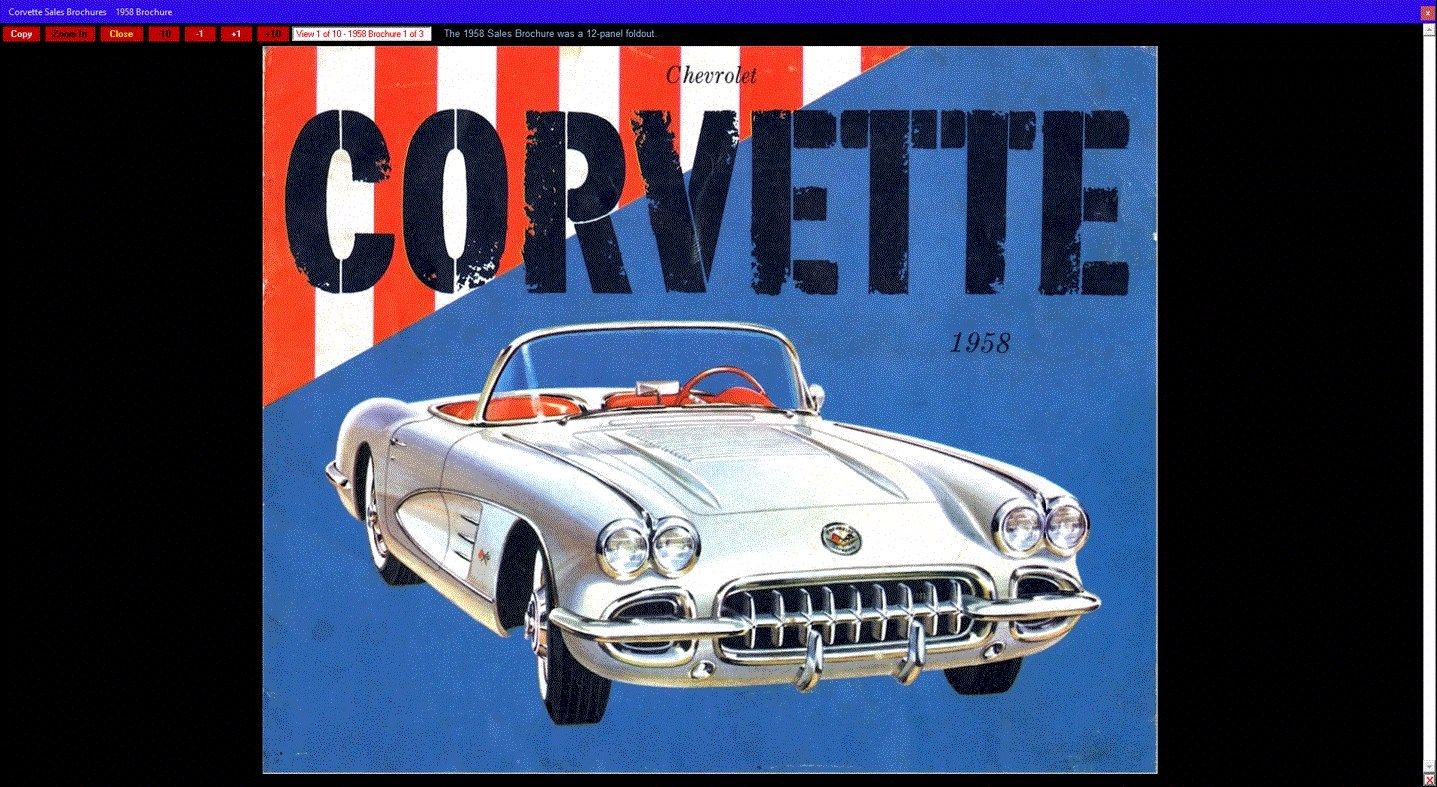 Corvette Sales Brochures 1953-2021