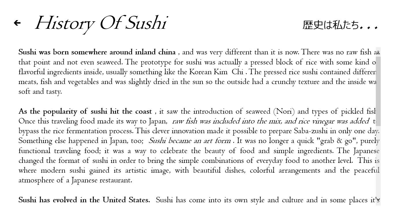 Sushi history