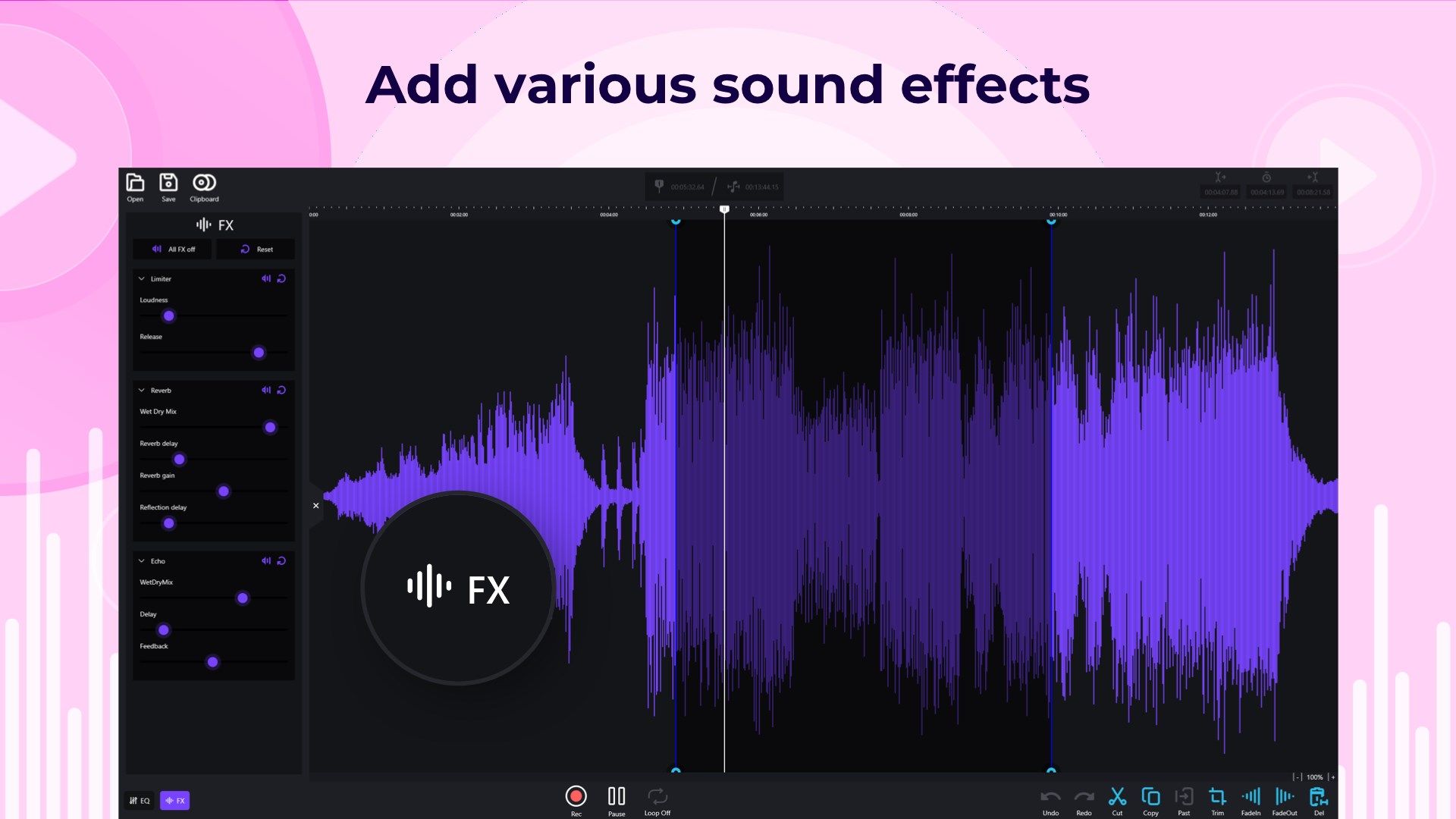 Audio Editor: Recorder & Splicer
