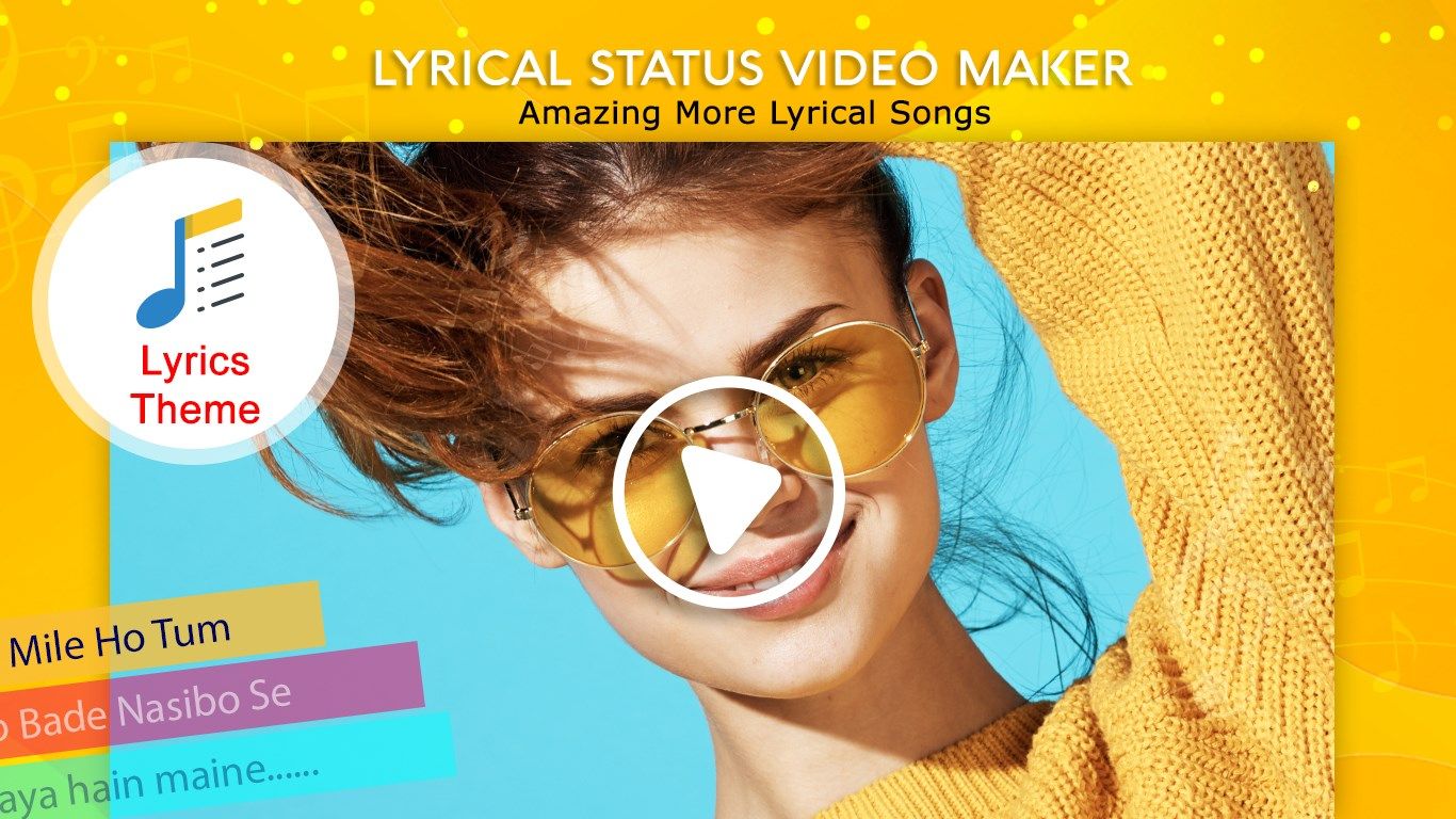 My Photo Lyrical Status Video Maker With Music