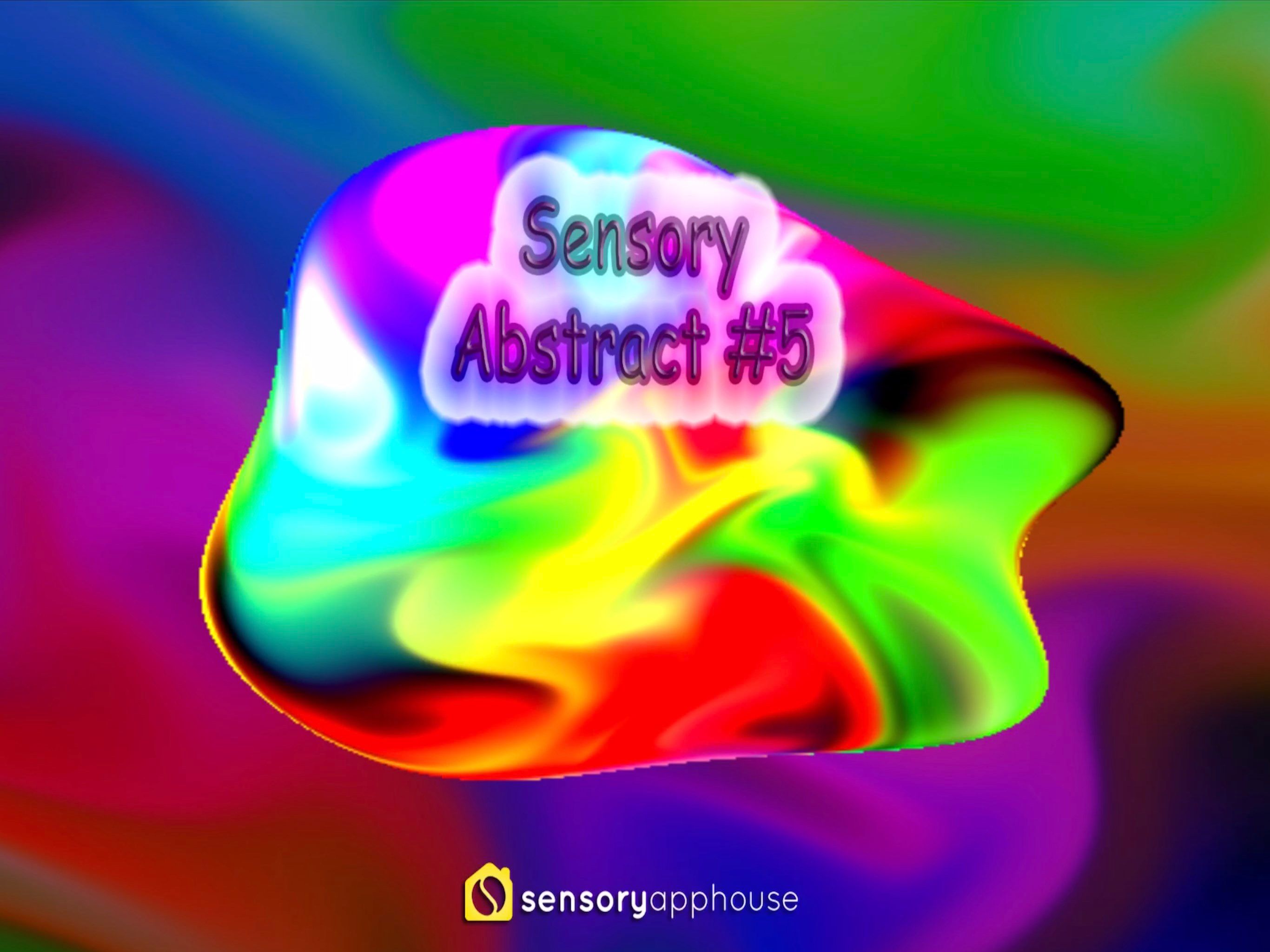 Sensory Abstract#5 digital art screen