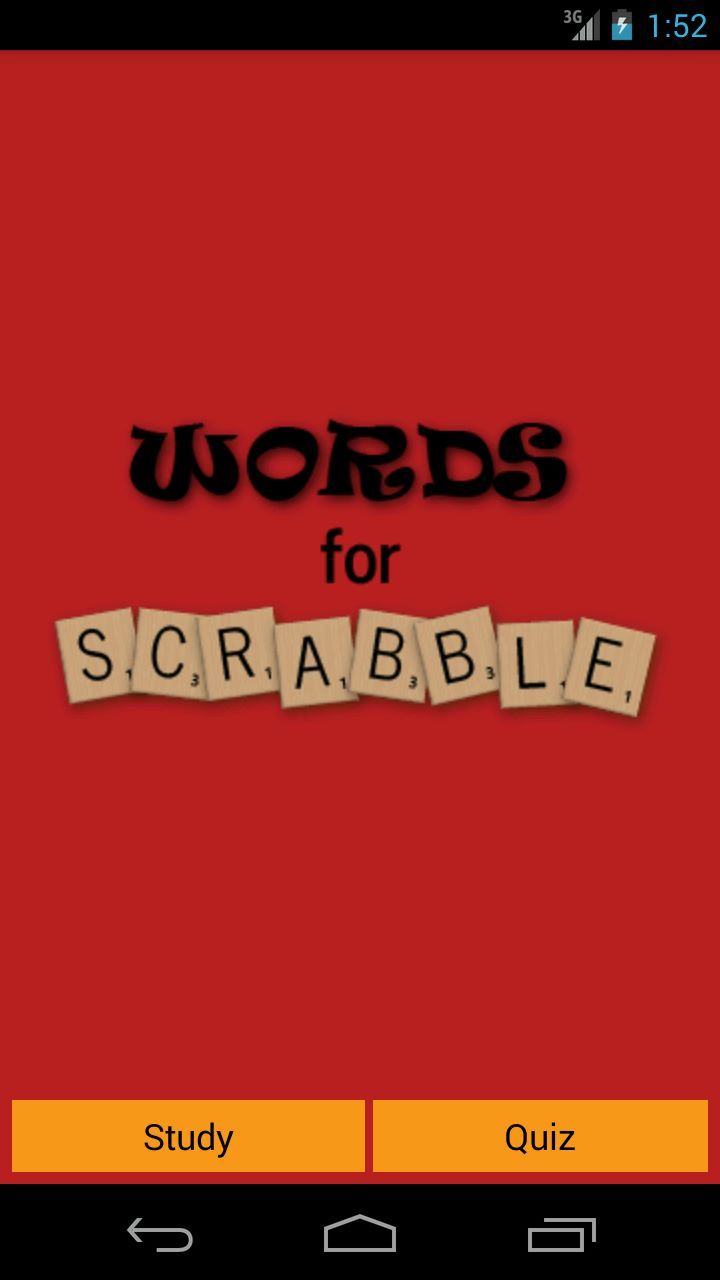 Words for Scrabble