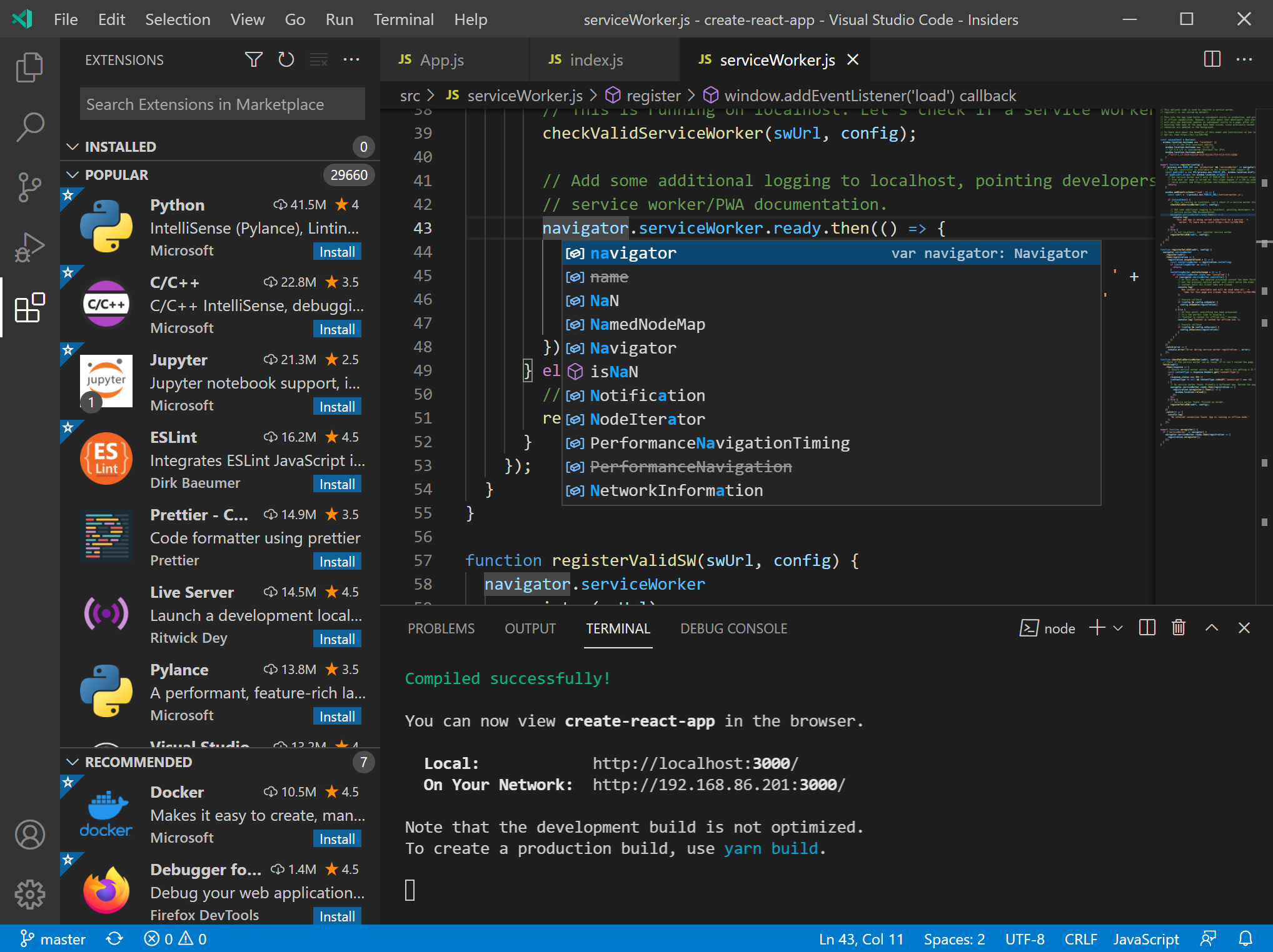 Visual Studio Code - Insiders