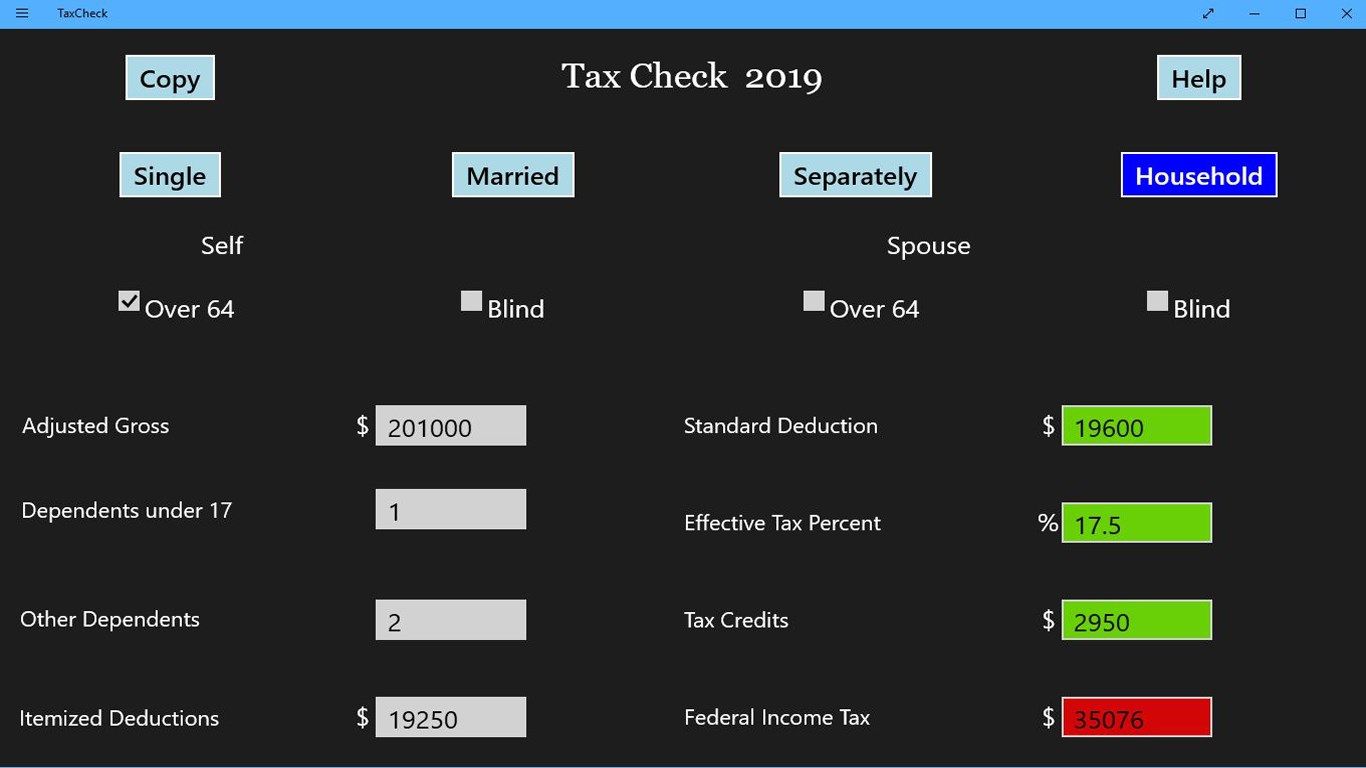 Tax Check 2019