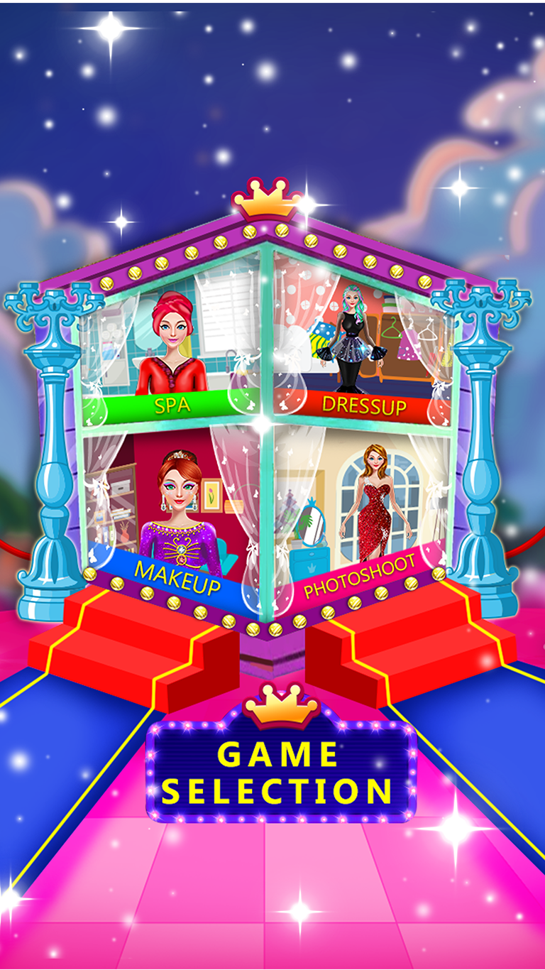 Princess Top Model Salon Makeover Game