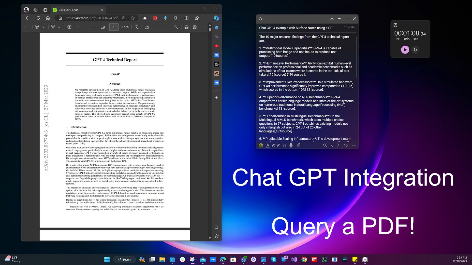 With Chat GPT and Files Support you can Query a document like a PDF!
