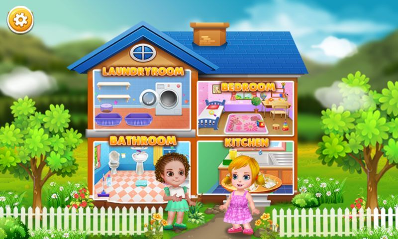 House Cleaning Tidy & Clean up : cleaning games & activities in this game for kids and girls - FREE