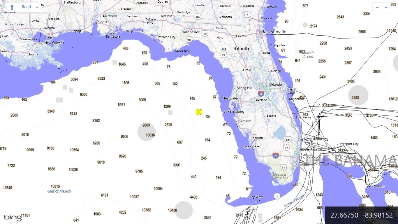 Large Chart of Florida