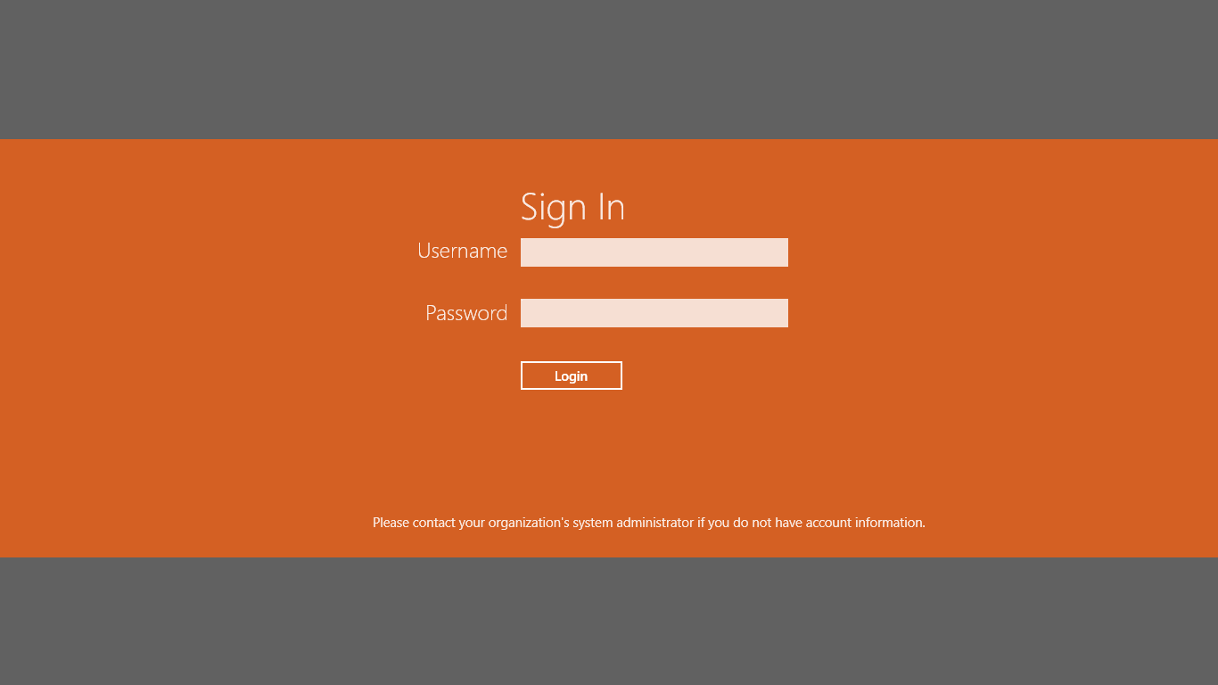Sign-In Screen. Provide Login credentials of  Account at VIDIZMO