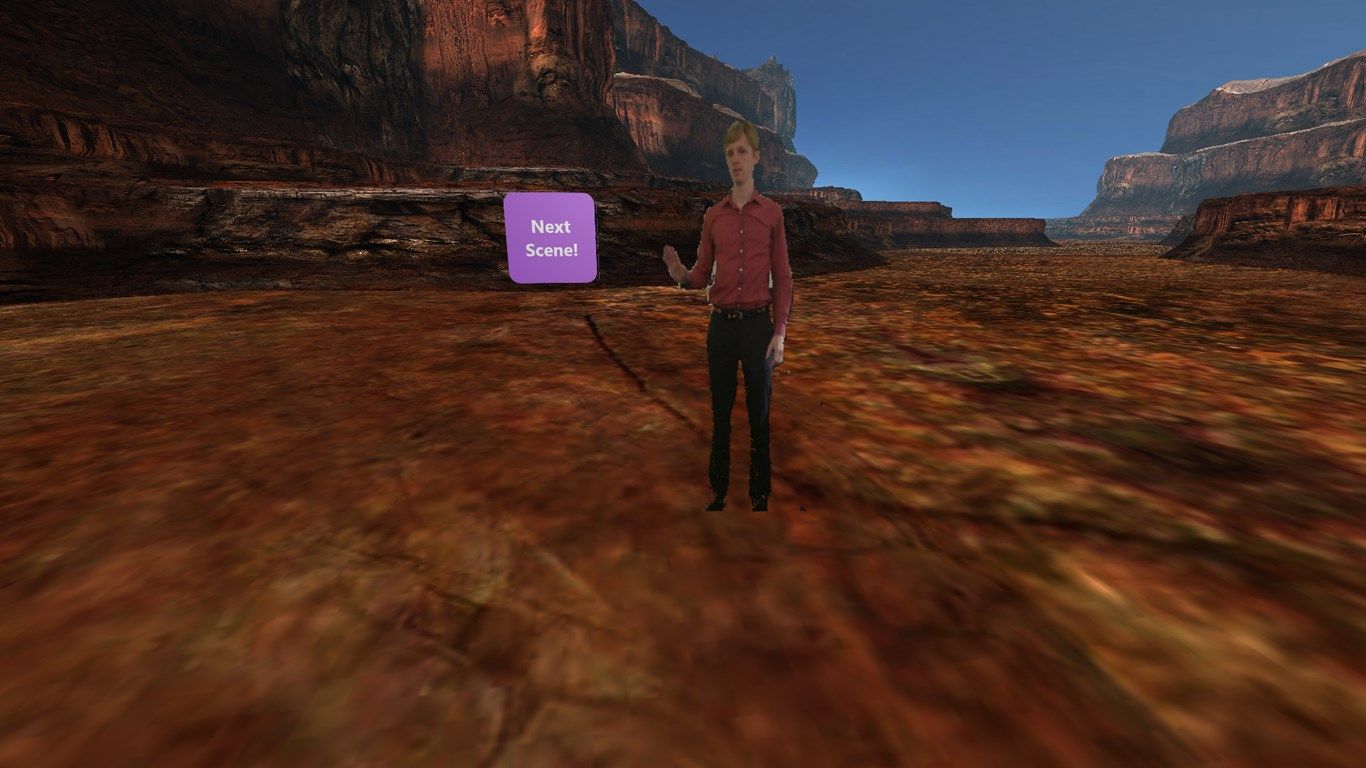 See yourself in a virtual canyon!