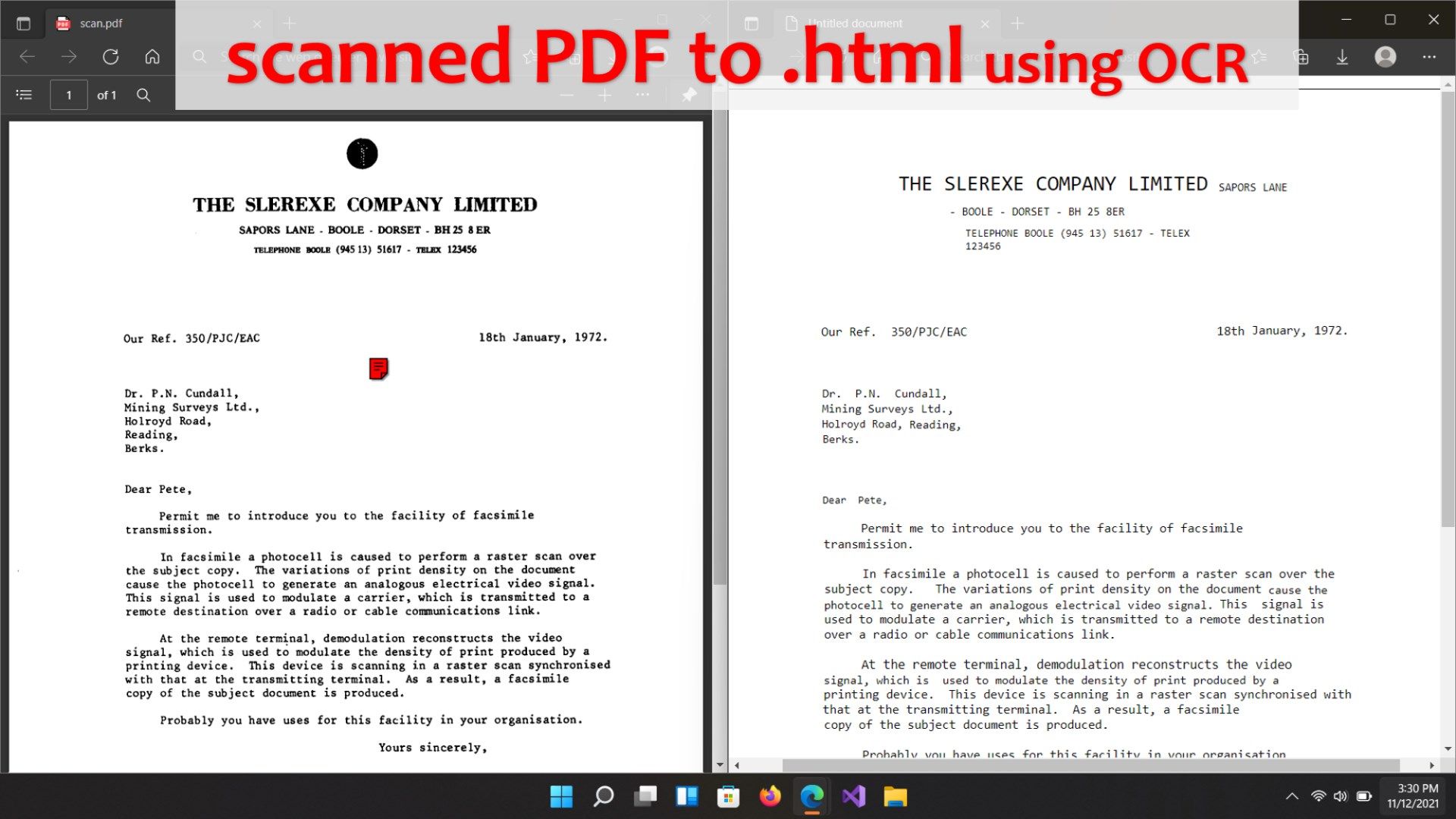 PDF to HTML (OCR) Converter PRO & Editor