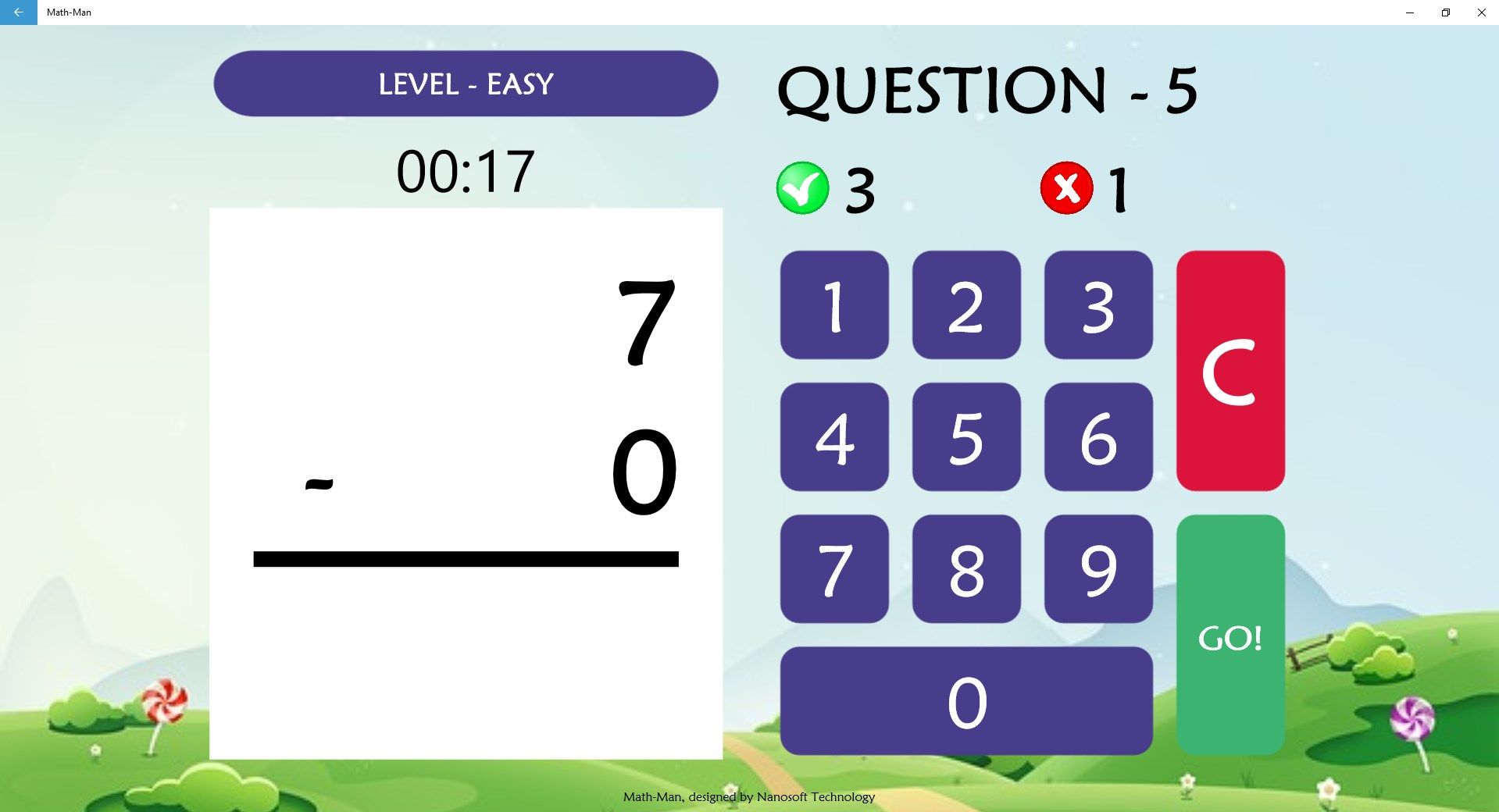 Subtraction - Easy Level
