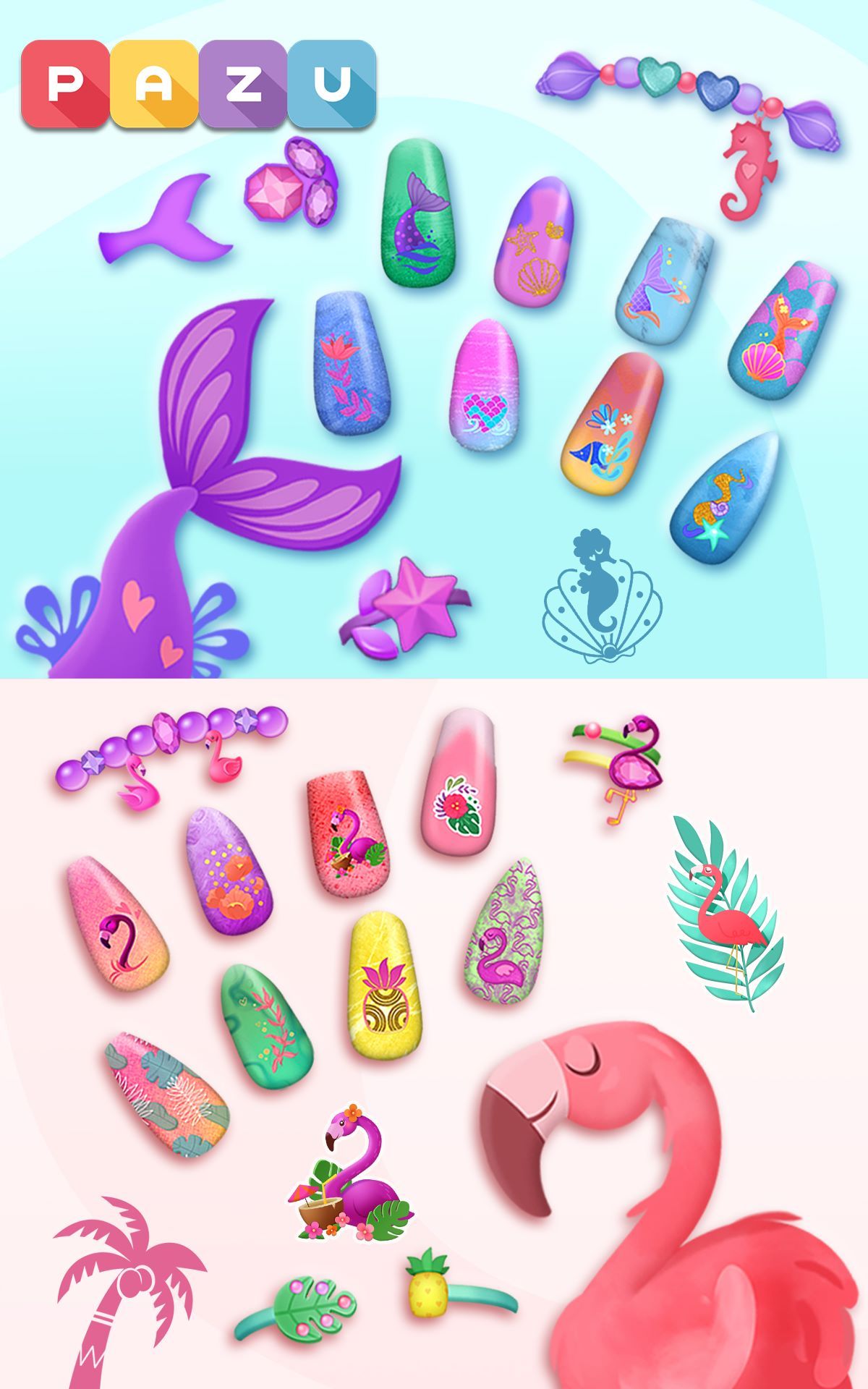 Nail Art Salon - Manicure & jewelry games for kids