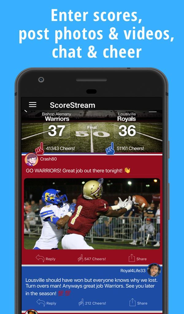 ScoreStream - High School and College Sports Scores