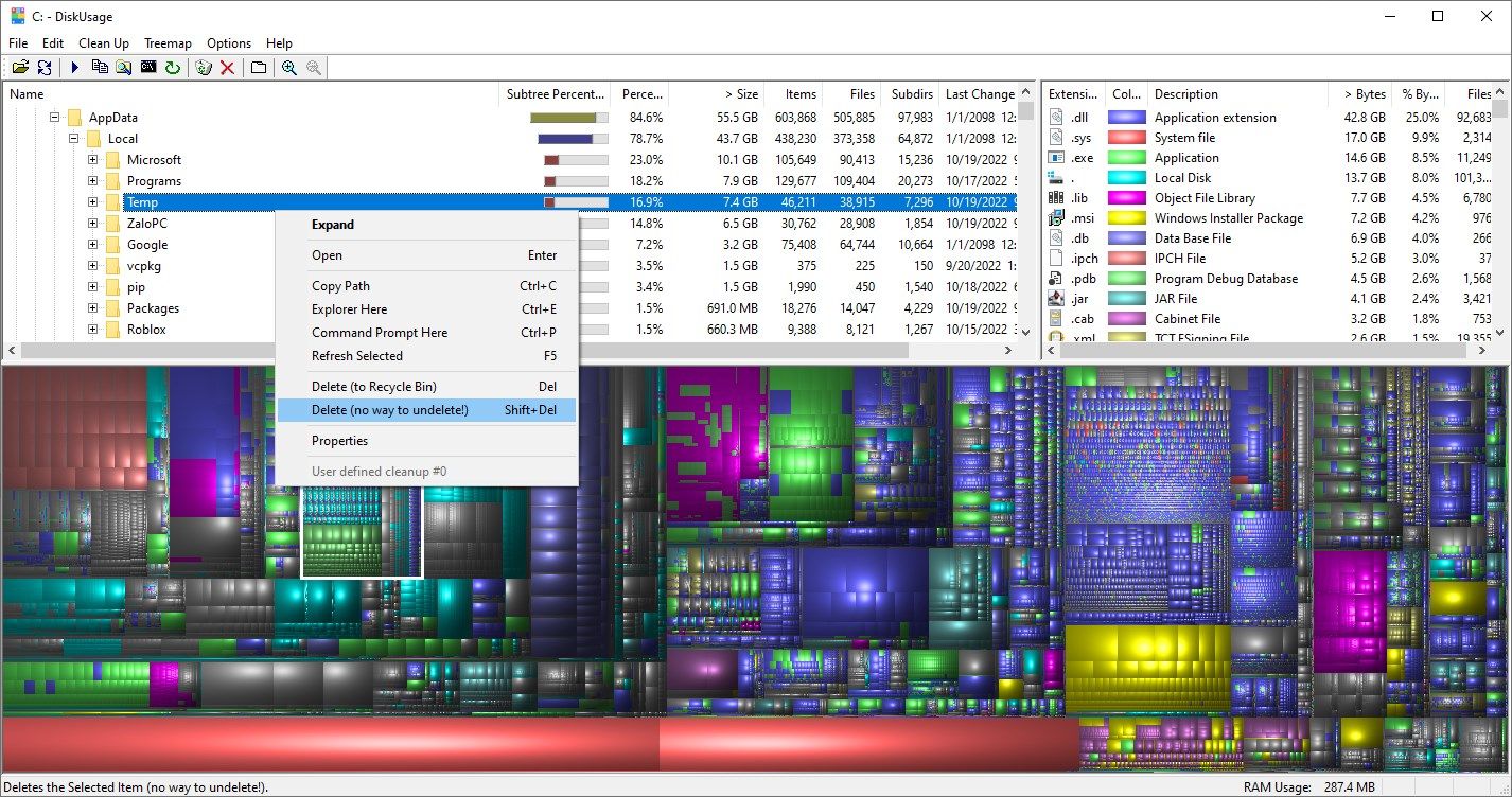 DiskUsage - Graphical Disk Space Analyzer